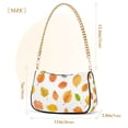 thumbnail image 3 of FORMRS Womens Shoulder Bag with Chain Strap Clutch Purse Cute Tote Handbag, Yellow Leaves, 3 of 7