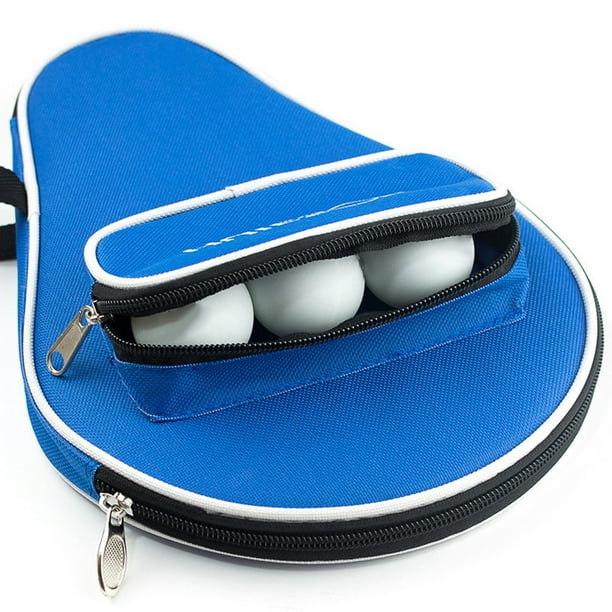 JuLam Professional Oxford Table Tennis Racket Case with Outer Zipper