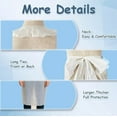 thumbnail image 5 of URBY 25pcs Plus Size Disposable Aprons Extra Wide, Plastic Material, White, 5 of 6