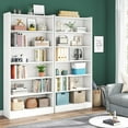 thumbnail image 5 of Tribesigns Modern Bookshelf 7-Tier White 78-Inch Tall Storage Shelves, 5 of 7