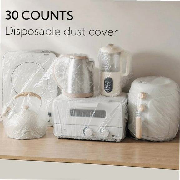 30pcs Thickened Appliance Dust Covers, elastic for air fryer, blender, oven, coffee maker, toaster, slow cooker, kitchen furniture.