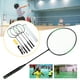 4 Joueur Professionnel de Badminton Set Raquettes de Sport Navettes Bâtons Sac Net A – image 1 sur 10