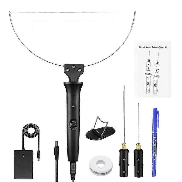 8-Piece 3-In-1 Foam Plastic Electric Cutting Machine 18W Electric Hand- Cutting Machine Pen Tool Ki