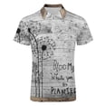 thumbnail image 4 of Blooming Flower Hope Seeds Wind Men Zipper T-shirt Summer Casual Short Sleeve T-shirt Top, 4 of 7