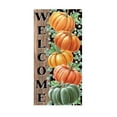thumbnail image 2 of Oioii Door Cover Thanksgiving Backdrop Pumpkin Sunflower Harvest 35.43x70.87in Autumn Banner for Porch Party Decorations Wall Decor Photo Booth Props, 2 of 6