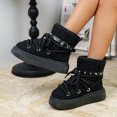 thumbnail image 4 of Women’s Winter Ankle Boots Thick faux furry Lined Lace Up Design Non Slip Platform Round Toe Warm Snow Booties, 4 of 7