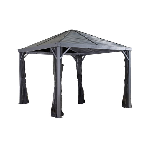Sojag Sanibel 10 x 10 x 9 ft Grey Gazebo