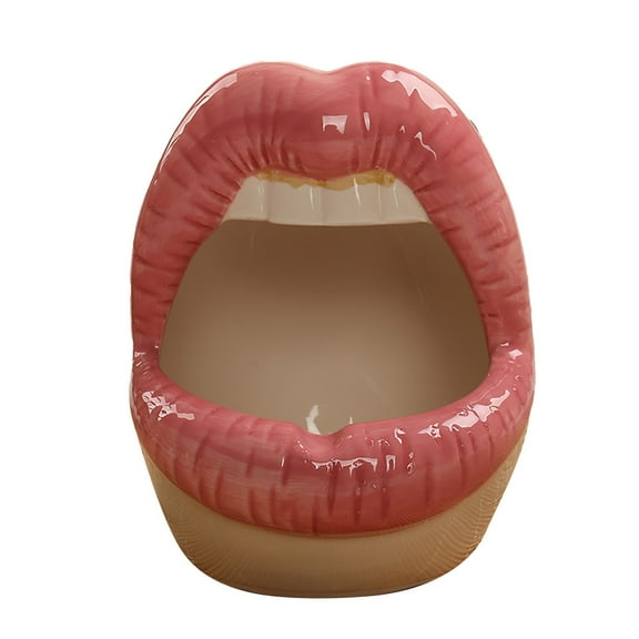 Clearance 1X Ashtray Cartoon Pot Ashtray Modern For Home Ceramic Lips Ashtray Gift Creative Flower Tools & Home Improvement