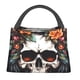 thumbnail image 1 of Fotbe Flower Horn Skull Bolsa Térmica Portátil con Estampado, Bolsa de Entrega de Alimentos Aislada, Bolsa Reutilizable de Gran Capacidad para Comidas y Supermercado, 1 of 6