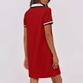 thumbnail image 5 of Mgmyaa Women's T-Shirt Dress Short Sleeve V Neck Casual Summer Tennis Golf Mini Shirt Dress with Pockets, 5 of 8