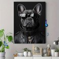 thumbnail image 4 of Qisvanset 12x16 Inch With Frame 2D Flat Wall Art French Bulldog Cool Pet Portrait Dog Lover Home Wall Art, 4 of 8
