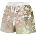 thumbnail image 5 of Mujeres Pantalones Cortos con Bolsillos Impresos Detalle Vendaje, Casual Y Suelto Ajuste Pantalones Cortos de las Mujeres para el Verano, 5 of 5