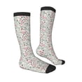 thumbnail image 3 of Picia Women Crew Soft Moisture-wicking Socks Fairy Floral Pattern Design Cotton Socks, One Size fit All, 3 of 9