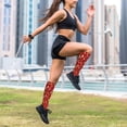 thumbnail image 6 of Lsque Fire Extinguisher Pattern Sport Compression Socks for Men & Women 15-20 mmHg Knee High Nurse Pregnant Running Medical and Travel Athletic, 6 of 6