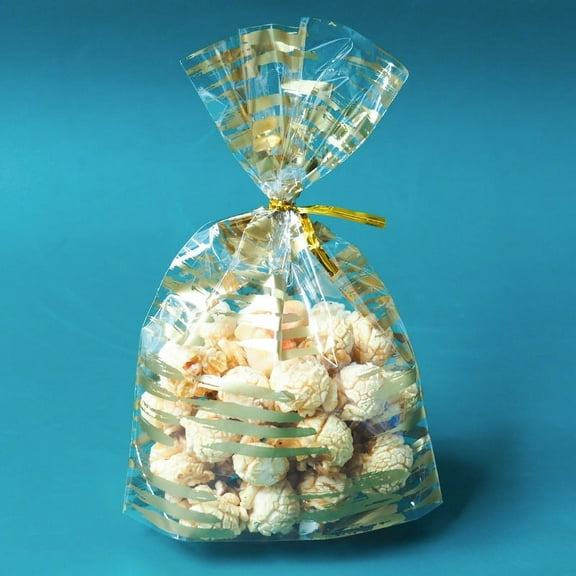 Namzi 100Pcs Rainbow Dot Cellophane Treat Bags with Twist Tie Plastic Gift Bags Candy Goodie Bags for Birthday Baby Shower Party Snacks Cookies Packing Supplies-Style B