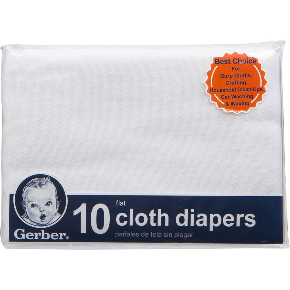 Lot of Gerber 10 cloth diapers new 