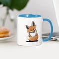 thumbnail image 3 of CafePress - Kiniart Fox Mug - 11 oz Ceramic Mug - Novelty Coffee Tea Cup, 3 of 4