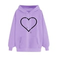 thumbnail image 2 of BUIgtTklOP Women's Winter Hoodie Sweatshirt Pullover Tops Long Sleeved Comfortable, 2 of 4