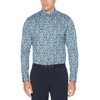 Perry Ellis Mens Floral Collared Button-Down Shirt