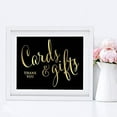 thumbnail image 4 of Koyal Wholesale Cards and Gifts Thank You Black and Metallic Gold Wedding Signs, 4 of 5