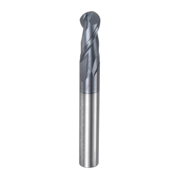 Uxcell Ball Nose End Mill 5/32" Radius 5/16" Shank Solid Carbide AlTiN Coated Upcut Spiral 2 Flutes