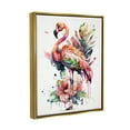 thumbnail image 4 of Stupell Industries Modern Splash Flamingo Animals & Insects Painting Gold Floater Framed Canvas Art Print Wall Art, 25 x 31, 4 of 10