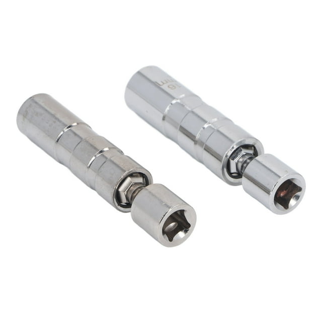 "Premium 2-Piece Magnetic Swivel Spark Plug Socket Set - 14mm & 16mm 3/8" Drive with 12-Point Design for Auto Repair"
(Character count: 120)
Alternative version:
"Durable CR-V Steel Spark