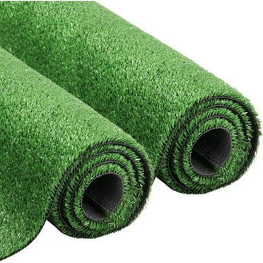 Goasis Lawn Synthetic Artificial Grass Turf 7ft x 11ft, Indoor Outdoor Dog Synthetic Grass Mat, Party Wedding Christmas Balcony Garden Astro Turf Rug,Drainage Holes Faux Fake Grass Carpet for Pets