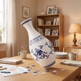 thumbnail image 5 of Blue and White Porcelain Style 3D Vase Puzzle Craft Kit, DIY Jigsaw Model for Adults, Home Decor Crafts & Unique Gift for Men Women, 1 Pack, 5 of 7