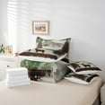 thumbnail image 4 of Erosebridal Woodland Deer Bedding Twin Size, Wildlife Animal Bed Set, Rustic Plaid Reversible Bedding Sets Twin Size, Microfiber Room Decoration, 7pcs, 4 of 6