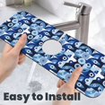 thumbnail image 6 of Vsdgher Evil Eye Kitchen Sink Splash Guard Faucet Mat -1 PC Super Absorbent Fast Drying Mat Sink Gadgets-Splash, Bathroom,Sink Mat,(15" X 5.5" ), 6 of 7