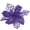 Purple, variant on 12 pcs 6” Christmas Poinsettia Flower, Glitter Poinsettia Tree Ornaments, Silver Artificial Flower Decorating Wreath Garland, Great for Wedding Holiday and Home Decor, with Stems