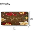 thumbnail image 3 of Dreamtimes Valentine's Day Kitchen Rug 39"x20", Happy Valentine's Day Non Slip Washable Cushioned Carpets Polyester AntiFatigue Comfort Porch Floor Mat for Washroom Bedroom, 3 of 7