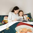 thumbnail image 4 of Manfei Vintage Santa Claus 7-Piece Twin Bedding Sets,Happy New Year Bedding Comforter Set,Teens Xmas Gifts Sheet Sets For Kids,Luxury Bedroom Decor Reversible, 4 of 8