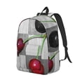 thumbnail image 2 of Balery Cherries laid Vintage Canvas Backpack for Men and Women - Large Capacity, Durable Travel Laptop Bag for School, Work, Hiking, and Outdoor Activities, 2 of 7