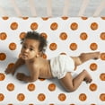 thumbnail image 5 of Sweet Jojo Designs Watercolor Sports Theme Brown Orange Black and White Fitted Crib Sheets 3 Piece Set, 5 of 6