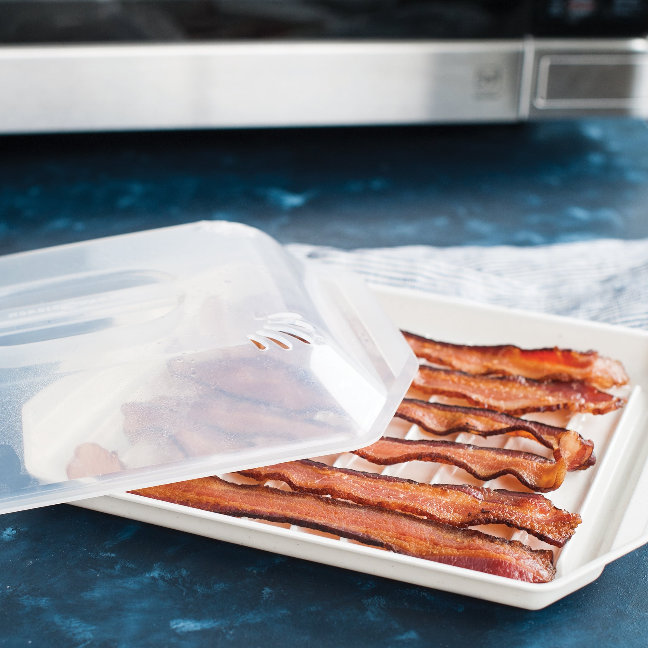 Nordic Ware 60110 Freeze Heat & Serve Bacon Rack, 9-3/4 x 8