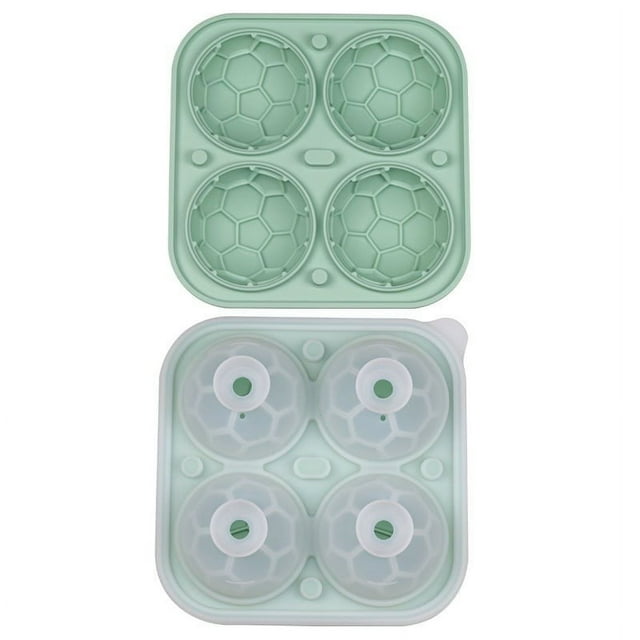 Moldes de Silicona para Discos de Hielo con Compartimentos para Hielo de Fútbol Moldes de Silicona para Discos de Hielo con Compartimentos para Hielo Cubitos de Hielo Caja de Hielo Instantánea Moldes