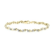 Diamond Tennis Bracelet in 10K Yellow Gold (1/2 cttw) - 8"