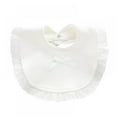 thumbnail image 4 of Baby Girl Snap Button Bibs Cotton Cute Bow Lace Bibs Waterproof Saliva Towel,0-2T, 4 of 5