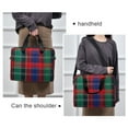 thumbnail image 6 of FORMRS 16" Laptop Bag Carrying Sleeve Case with Handle Travel Shoulder Briefcase, Red Green Pattern, 6 of 8