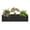 Black, variant on Weather-Resistant Metal Wall Planter Box, Galvanized Rust-Resistant Hanging Planter with Drainage Holes.