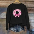 thumbnail image 3 of SCSAlgin Breast Cancer Awareness Sweatshirt Women Pink Ribbon heart Graphic Shirt Casual Long Sleeve Pullover Blouse, 3 of 4