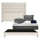 thumbnail image 1 of Colchón Restonic King Size Trini + Box Base Cama Slim + Cabecera Lugo Crema + Almohada 2Pack + Protector Cloud + Sabanas Softy + Edredon Homy, 1 of 8