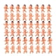 thumbnail image 1 of 100pcs Mini Plastic Babies Small Baby Dolls Funny Baby Toys Children Kids Gift Doll for Kids Girls (Random Type and Color), 1 of 4