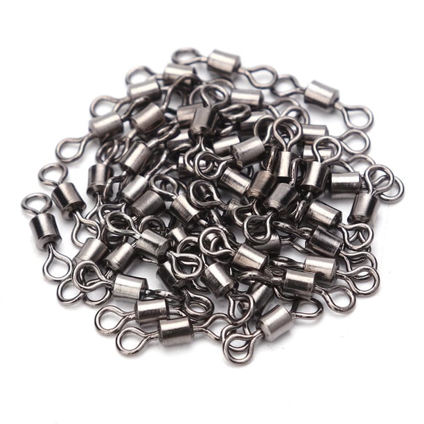 Pesca 50 Uds. De rodamientos de bolas giratorias para pesca, conectores de anillos sólidos, aparejos de pesca (8) Ehuebsd Para Estrenar