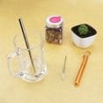 thumbnail image 3 of Acero Inoxidable Portátil Pajita Reutilizable Tubo Telescópico de Acero Inoxidable 304 con Cepillo de Limpieza para Beber café Leche TeaPink ANGGREK Otros, 3 of 8