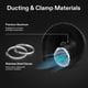 thumbnail image 4 of Conducto HVAC VIVOSUN de aluminio flexible de 4" y 7,6 m, 4 of 8