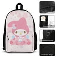 thumbnail image 4 of Kuromi And My Melody 3 Piece Backpack Set With Lunch Box And Pencilcase Casual Bookbag, 4 of 6