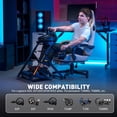thumbnail image 6 of GTPLAYER Flight Racing Simulation Stand Foldable Gaming Stand Compatible with Logitech/Thrustmaster/PXN Gaming Devices Adjustable Stable Simulator Cockpit Stand, Electronic Device Not Included, Black, 6 of 7